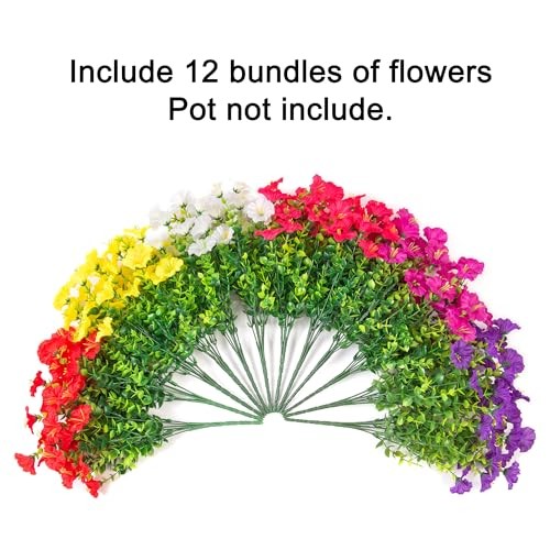 6 Mixed Color(2 Fuchsia, 2 Purple, 2 Yellow, 2 White, 2 Red, 2 Hot Pink)