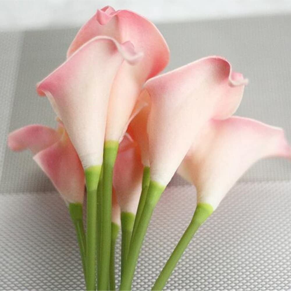 Real Touch Latex Calla Lily Bunch 14in Artificial Spring Flowers Pack of 20