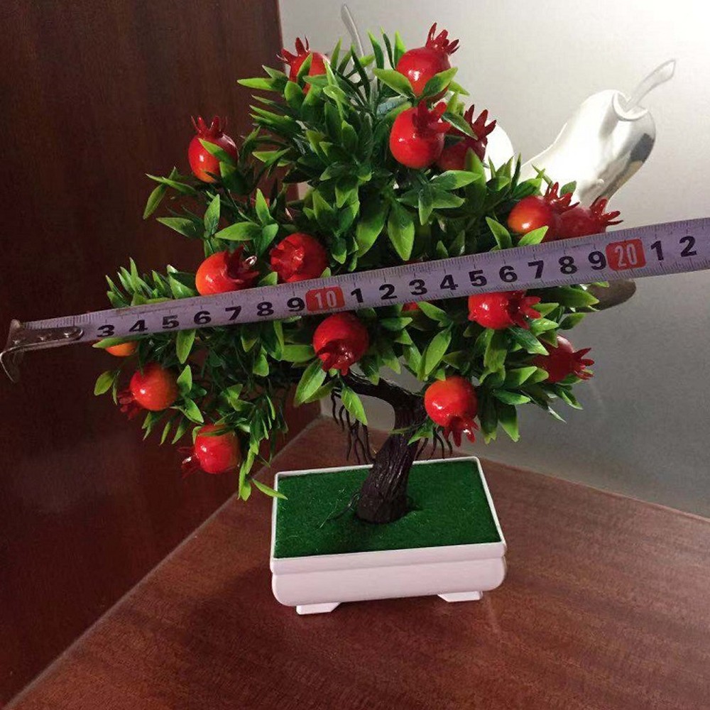 Simulated Fruit Bonsai Ornaments Artificial Fruit Orange Peach Chili Tree Bonsai