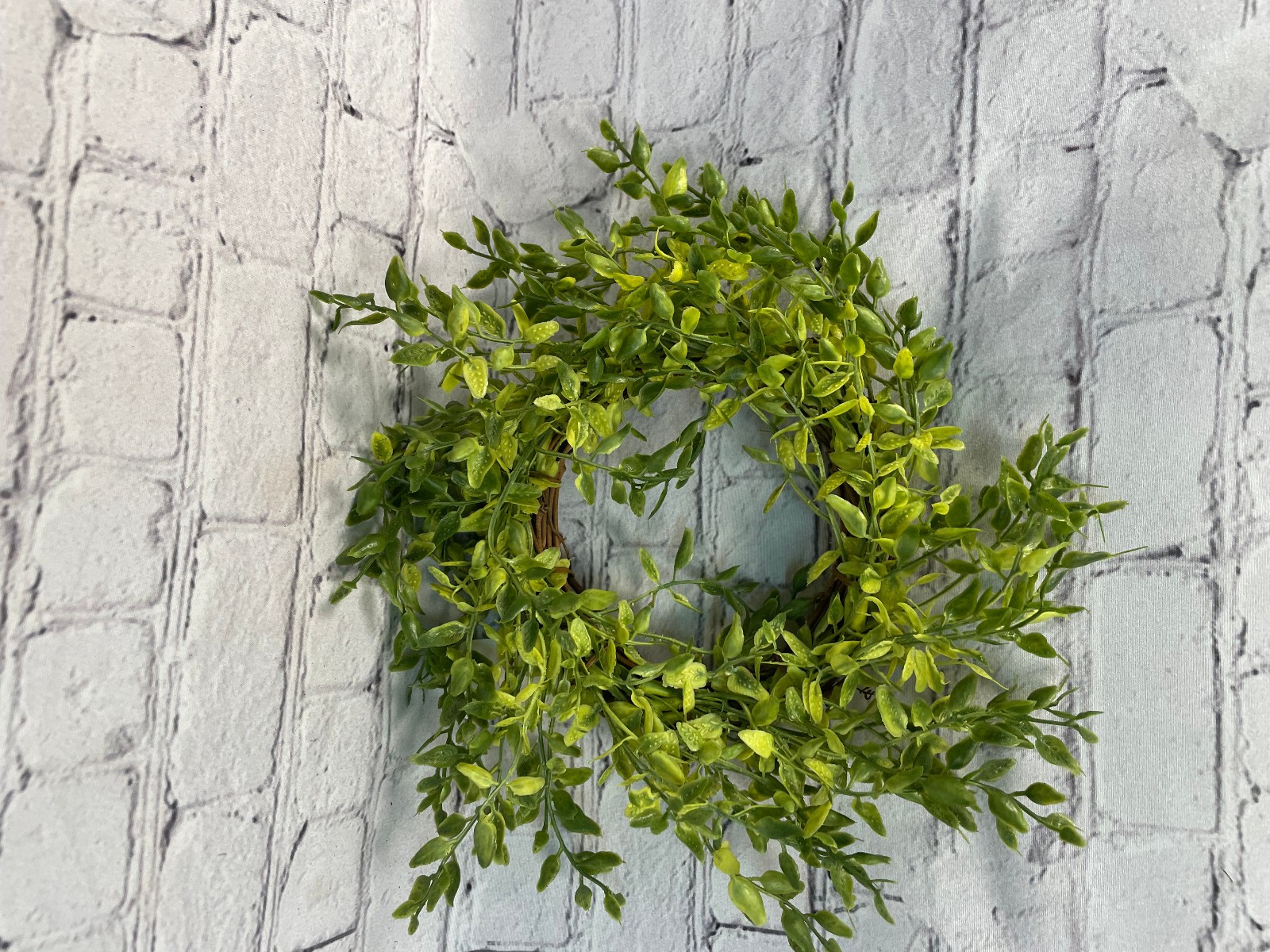 Cottage Farmhouse LEMON BEAUTY VERBENA HERB GRASS Wreath 4″