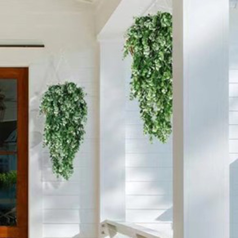 Artificial Eucalyptus Leaves Rattan Plants Set for Floral Arrangements