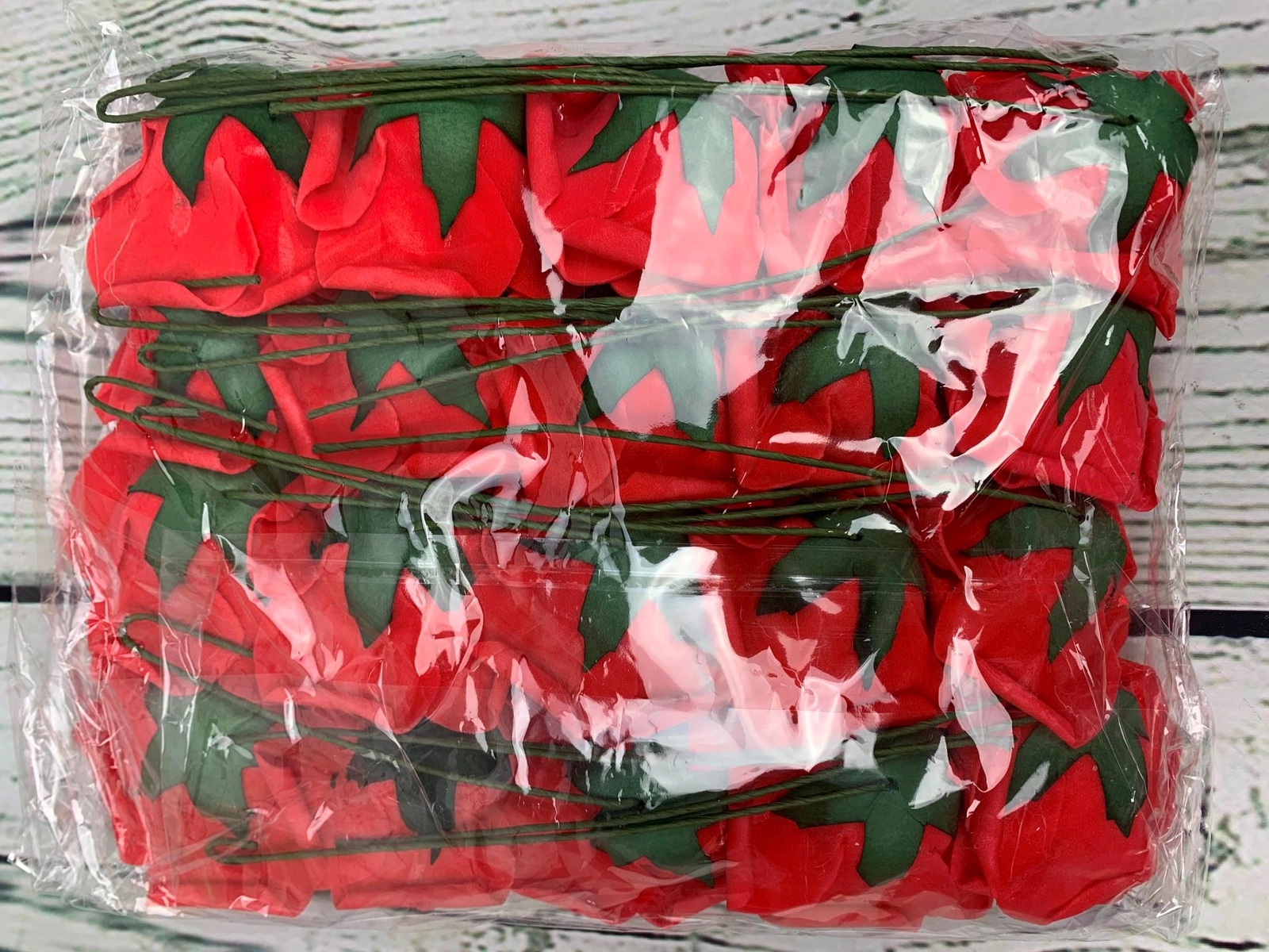 Artificial Roses Flowers Artificial Foam Roses Real Looking Fake Roses Red 20pc