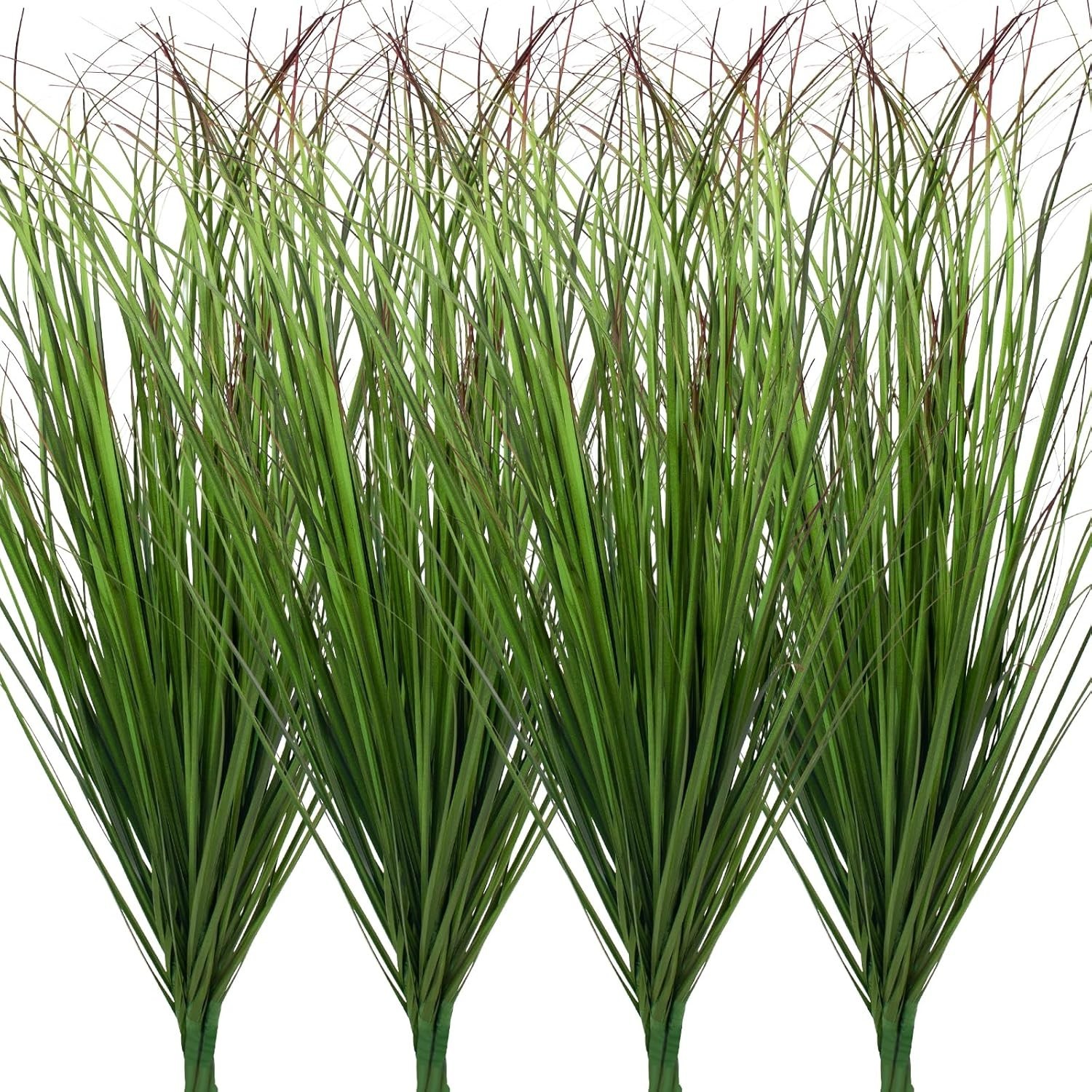 12Pcs Artificial Grass Plants, Faux Shrubs Wheat Grass, Artificial Tall Grass…