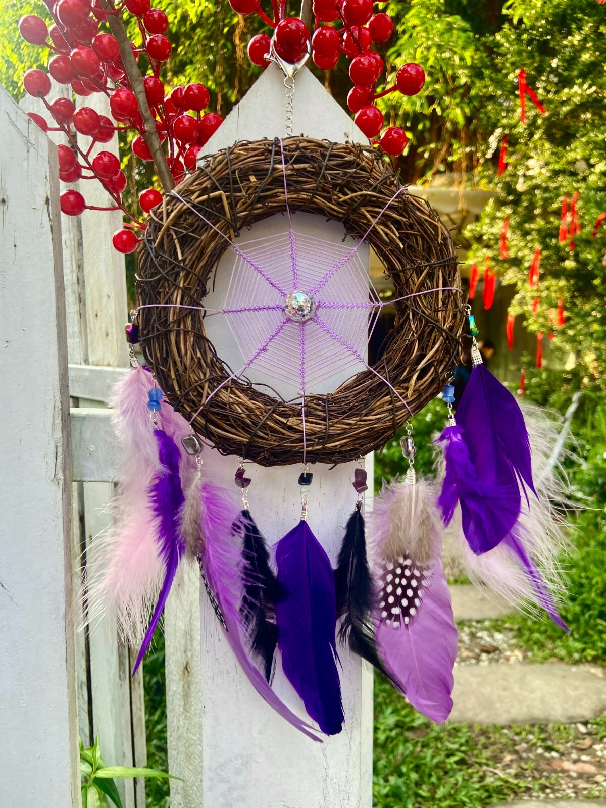 Large bird’s nest dream catcher, Unique dream catcher, Mystical Bird Nest Dream