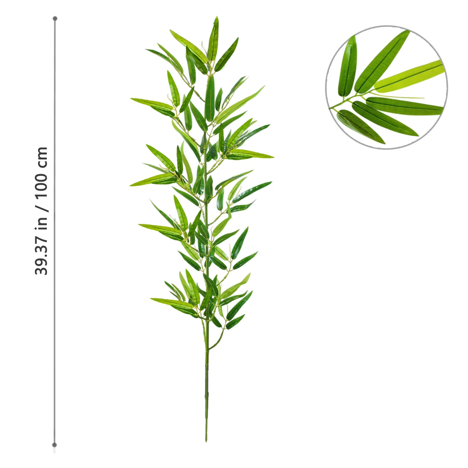 120-240cm Artificial Green Bamboo Leaves Fake Branch Plants Home Decoration HOT