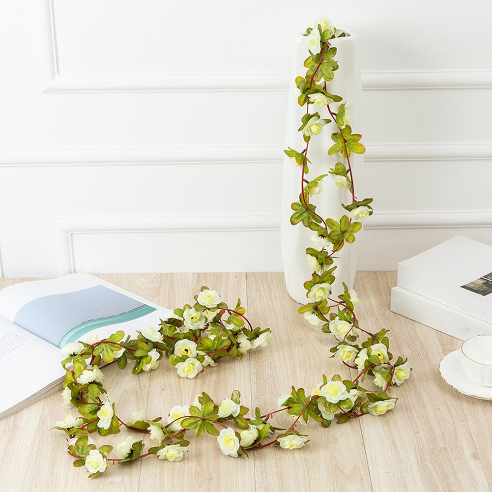 Simulated Flower Vine 2.5m Roses Peonies for Home Decor Wedding Arch Garland