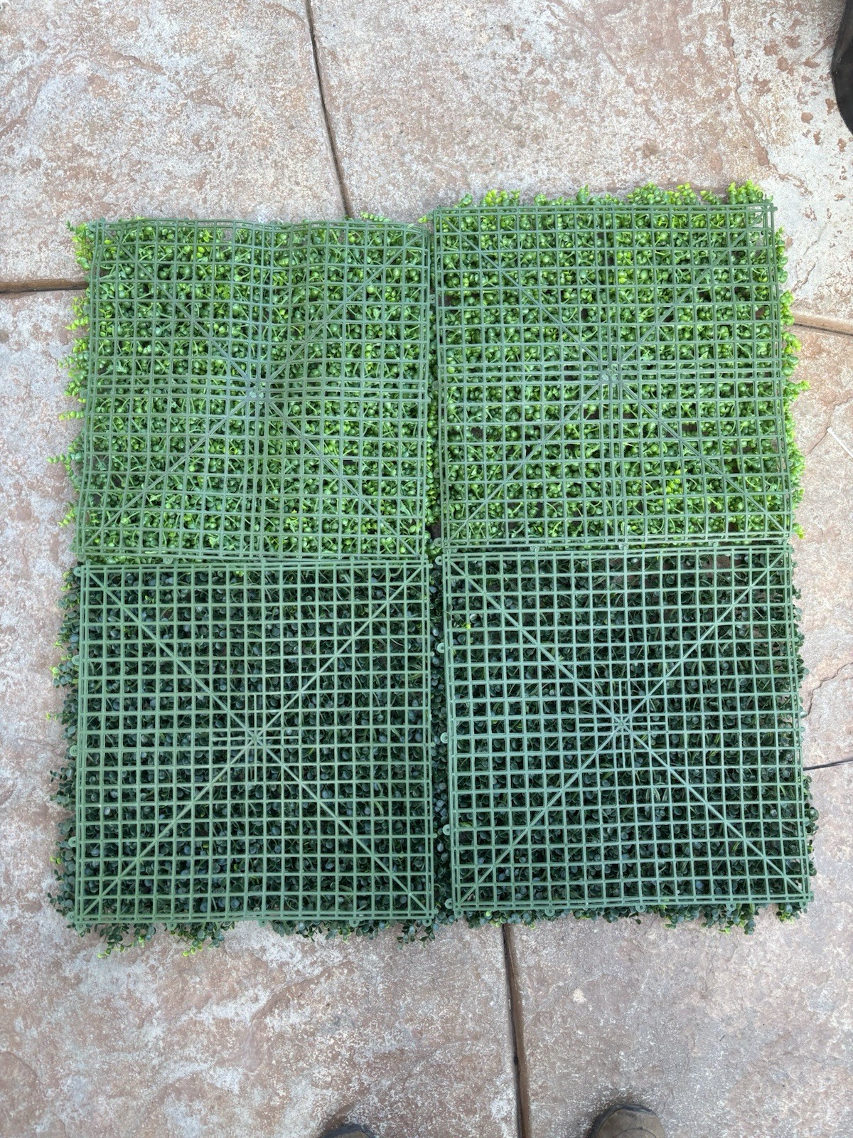 2 X 20″x20″ Artificial Faux Leaf Fence Screen Wall Decor Panel Decor JQDP01