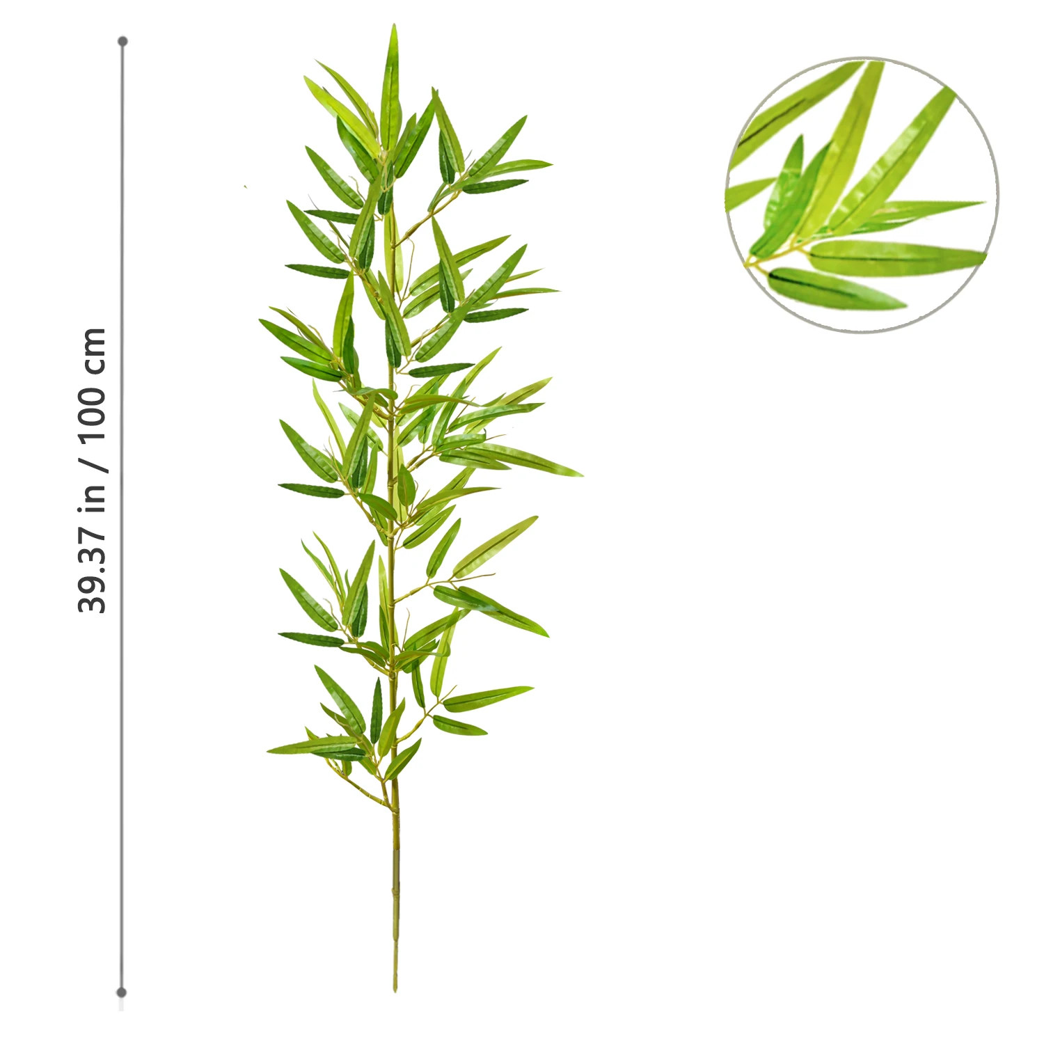 120-240cm Artificial Green Bamboo Leaves Fake Branch Plants Home Decoration HOT