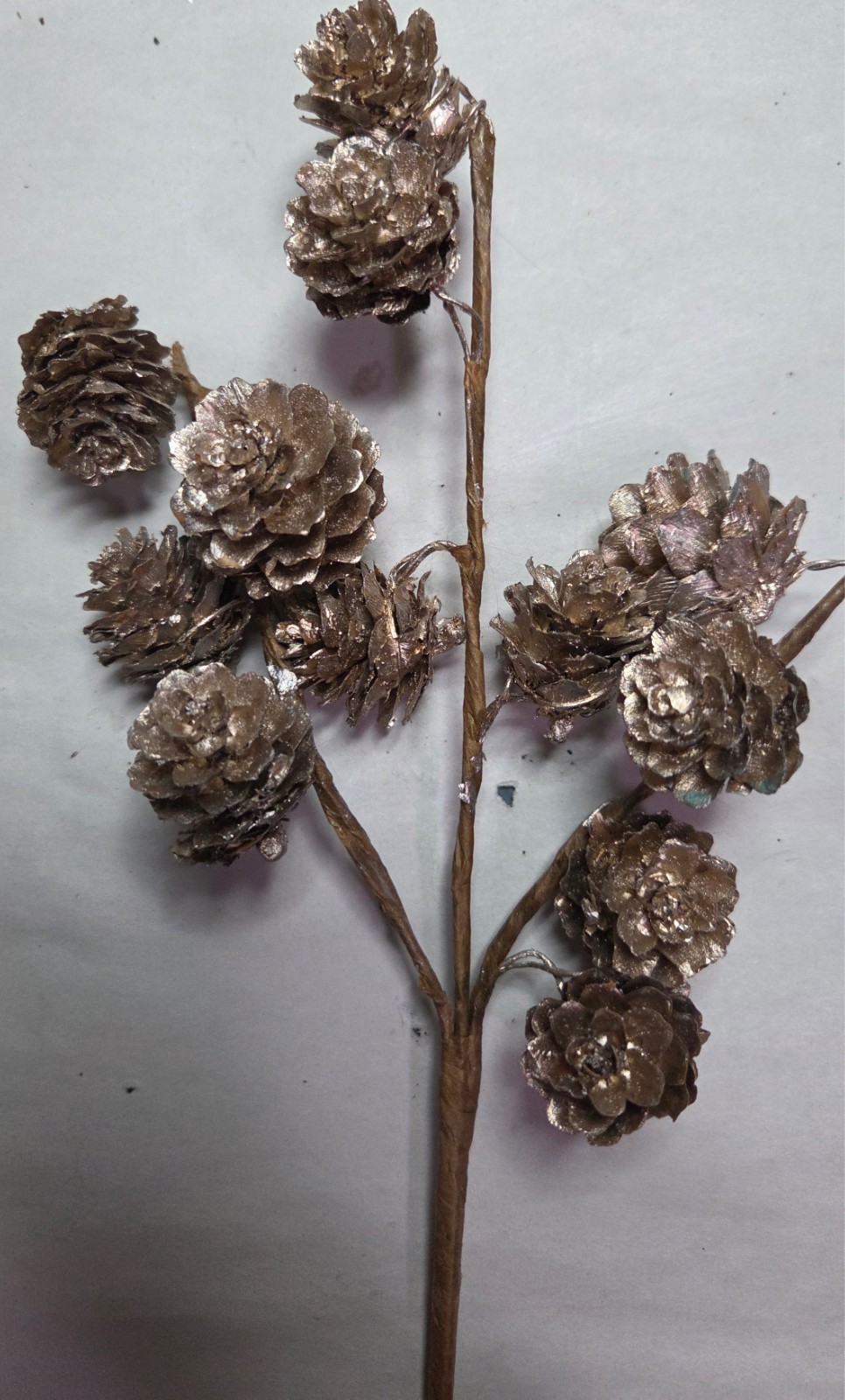Lot of 9 Artificial Branches Picks Pinecones Mistletoe Fall Christmas Berries