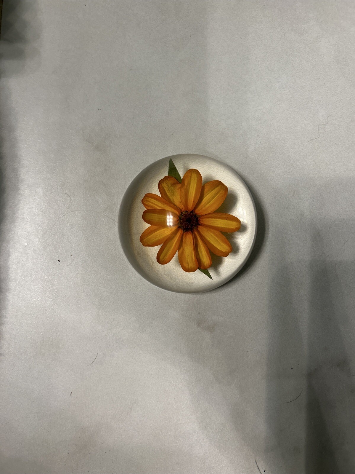 Vintage Flower Paperweight