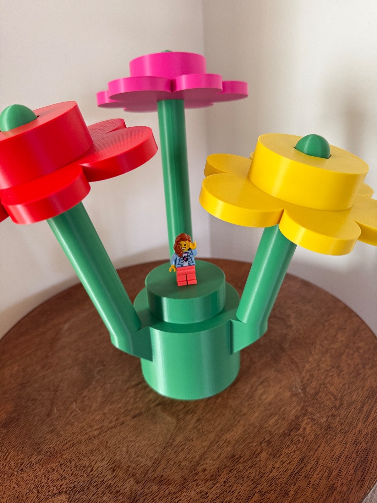 XL LEGO Flowers 3D Printed Decor Set – 10.25″ Tall Custom Colors