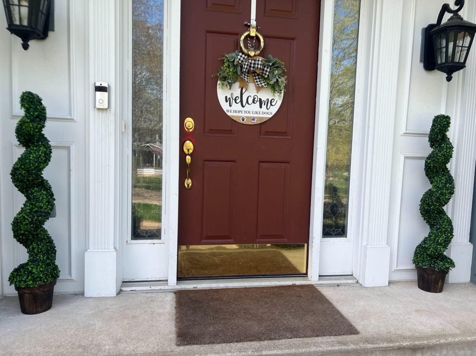 4’ Artificial Boxwood 2 Pack Spiral Topiary Tree UV Home Decor Green In/Outdoor