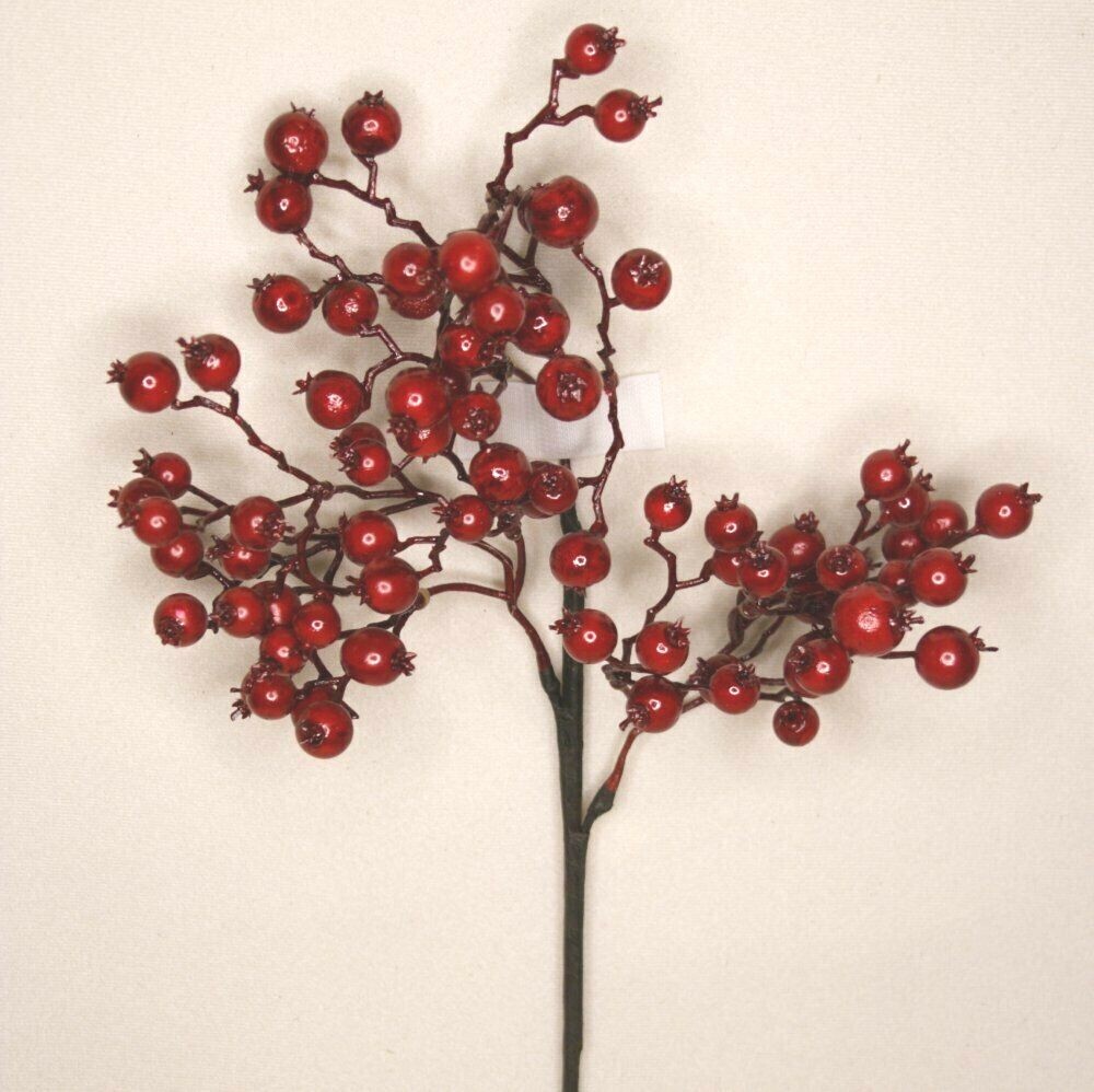 3 Piece Lot Berry Spray Cranberry Red 16″ OA Height #12512225