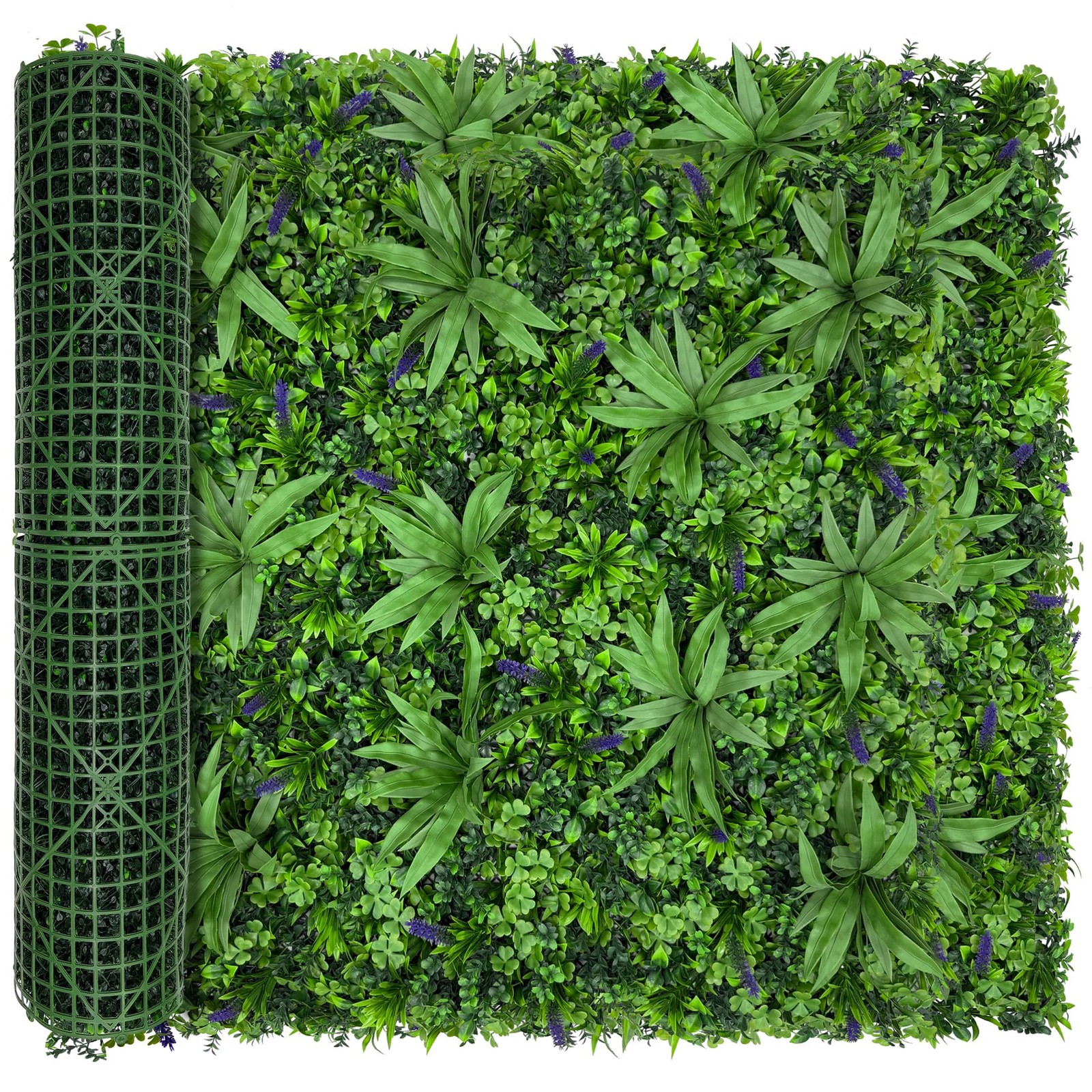 DOPGIB 48″x120″(40 SQFT), Artificial Green Grass Wall Boxwood Plant Roll