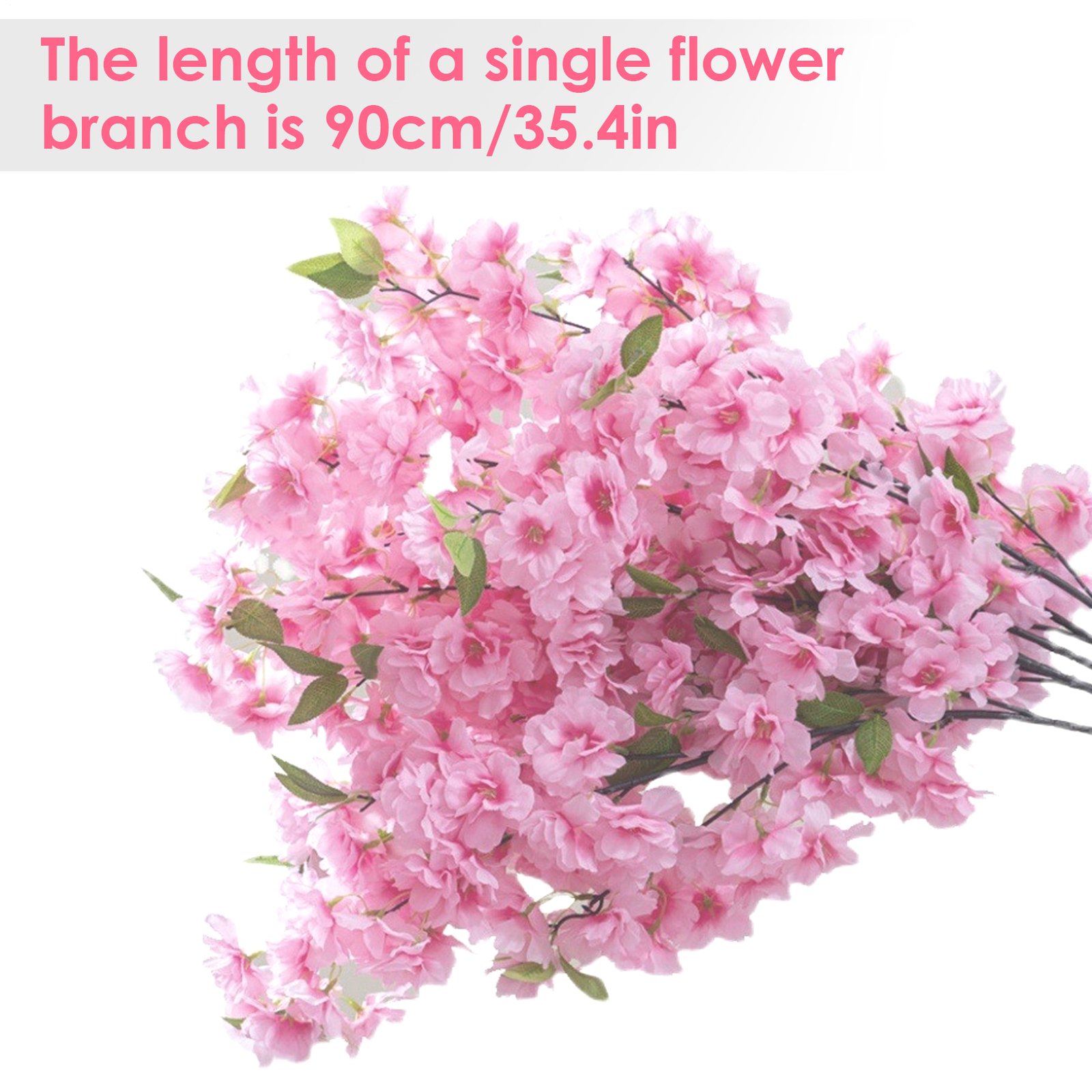 US STOCK Artificial Cherry Blossom Tree Sakura Tree Decor Cherry Blossom Vines
