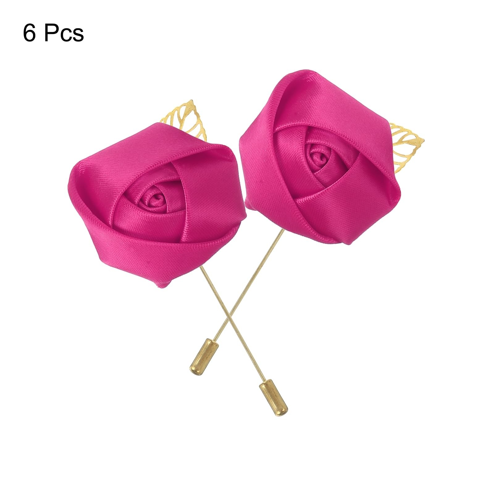 Groom Boutonnieres Rose Pins Men Wedding Ceremony Anniversary Formal Party