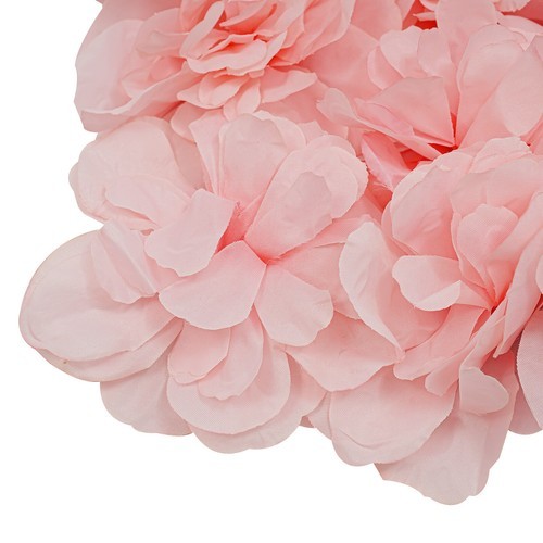 3D Flower Wall Panel-12pcs Artificial Flower Wall Background Silk Rose Mat