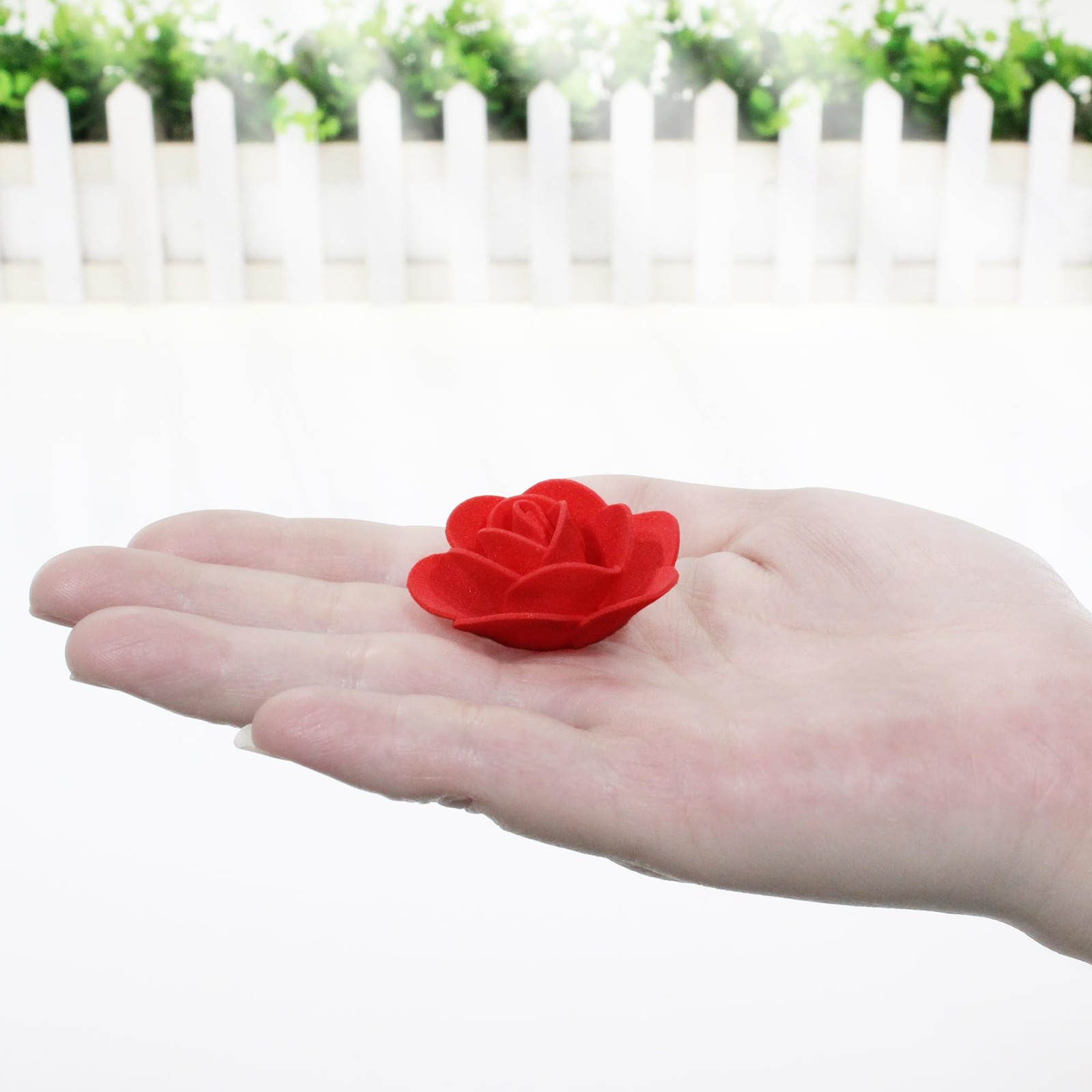 500 PCS 1.4 Inch Mini Artificial Flower Head Bulk Faux Foam Rose Mixed Color