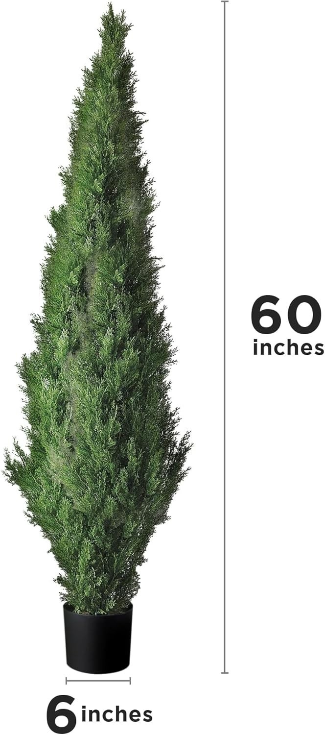 Pair of Pre-Potted Cedar Trees – Front Door & Garden Decor