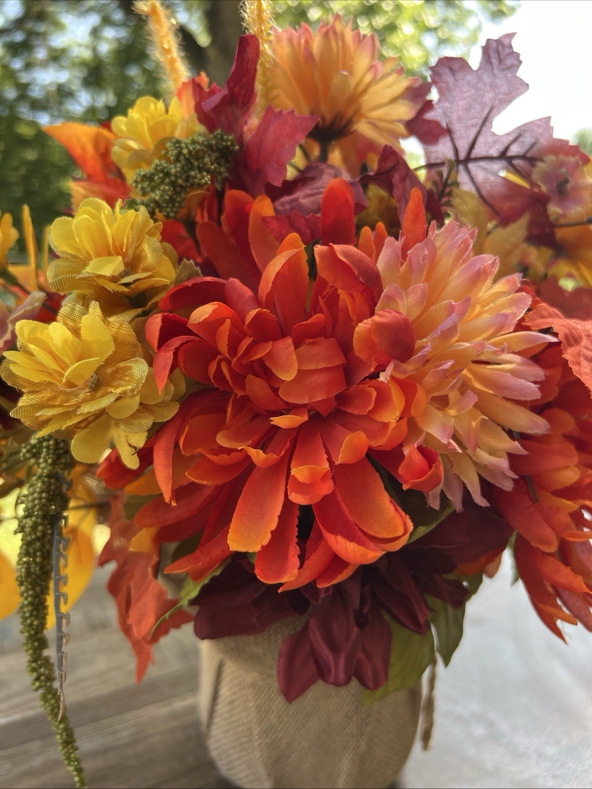 RUSTIC FALL AUTUMN FLORAL ARRANGEMENT