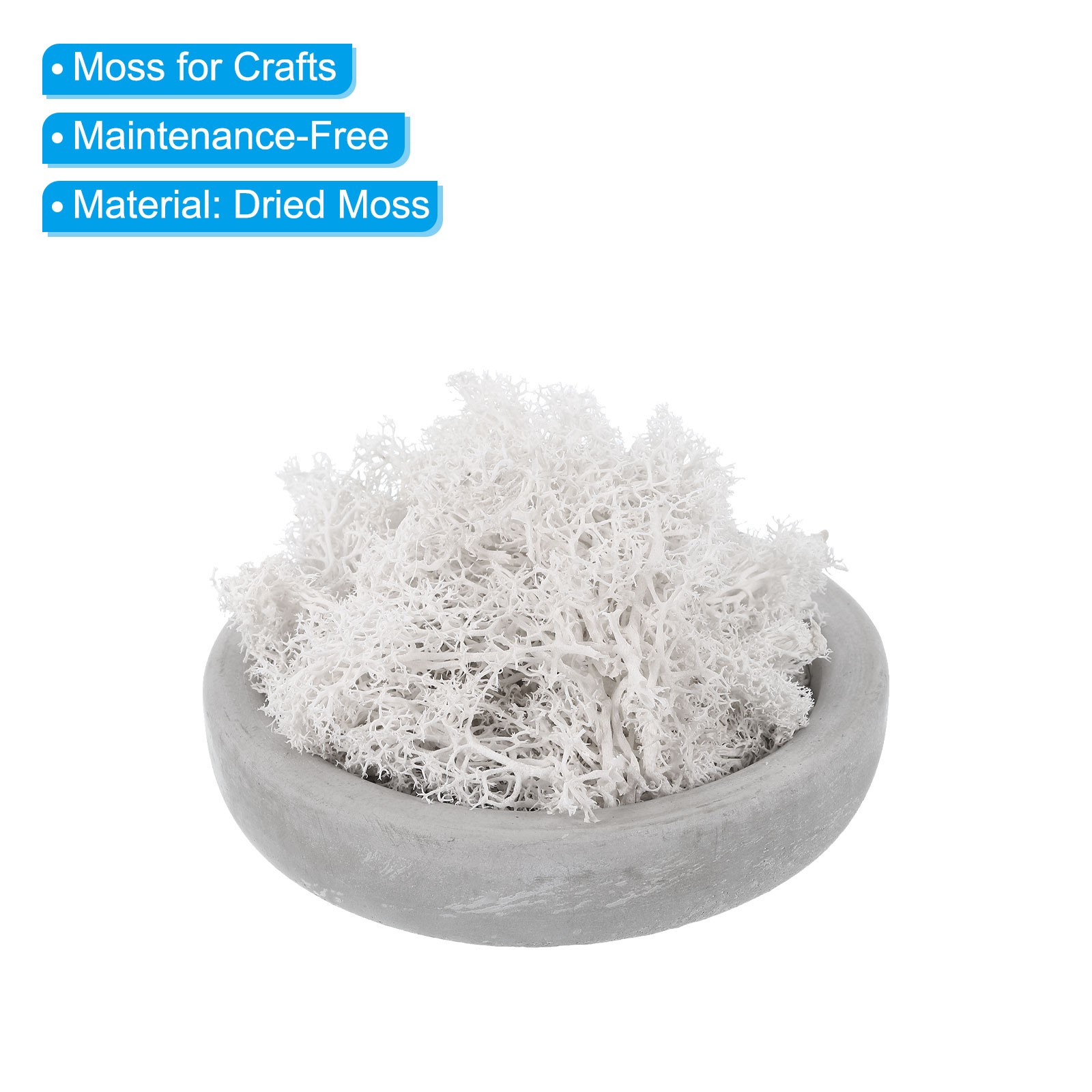 14 OZ Fake Moss Decorative Artificial Moss for Potted Plants, 4 Colors