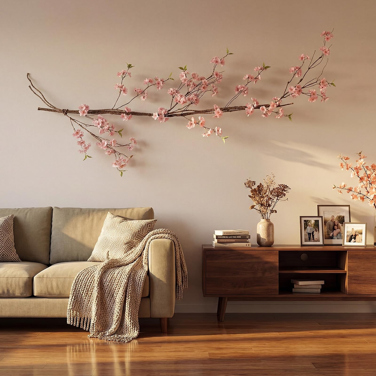 71 Inch Artificial Tree Branches Large Bendable Faux Twig Branches with Metal…