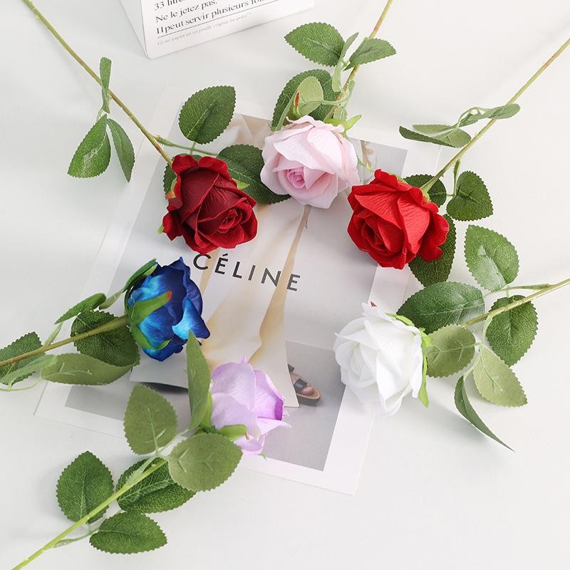 3-10× Red Roses Artificial Flowers Realistic Bouquet Home Decor Valentine Gifts