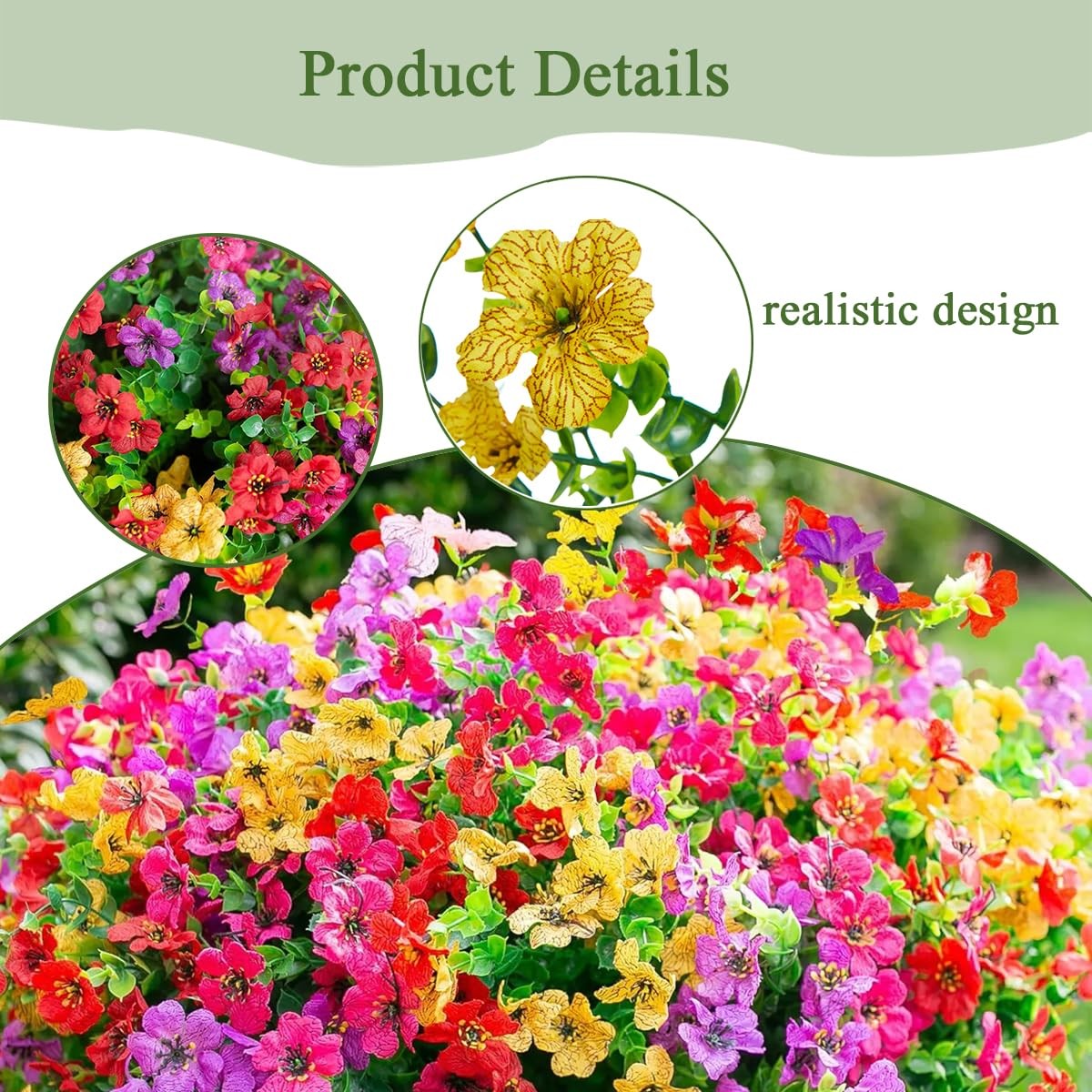 Cemetery Flowers For Grave With Vases Artificial Memorial Faux Silk 2 PCS