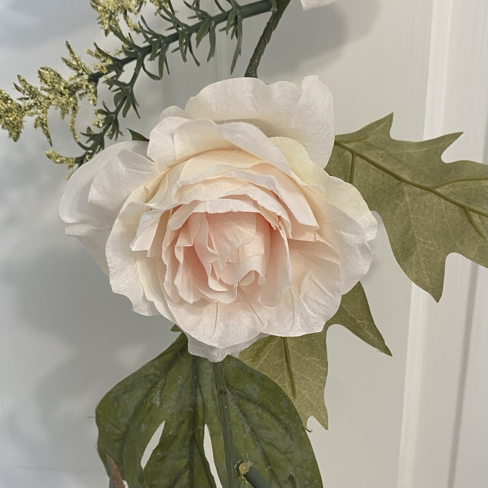 2 Artificial Pink Peony & Rose 6Ft Garland Shower Party Arch Table Runner Flower