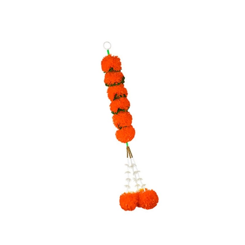 Marigold Hanging Ornament Diwali Decors Artificial Marigold Garlands for Decors