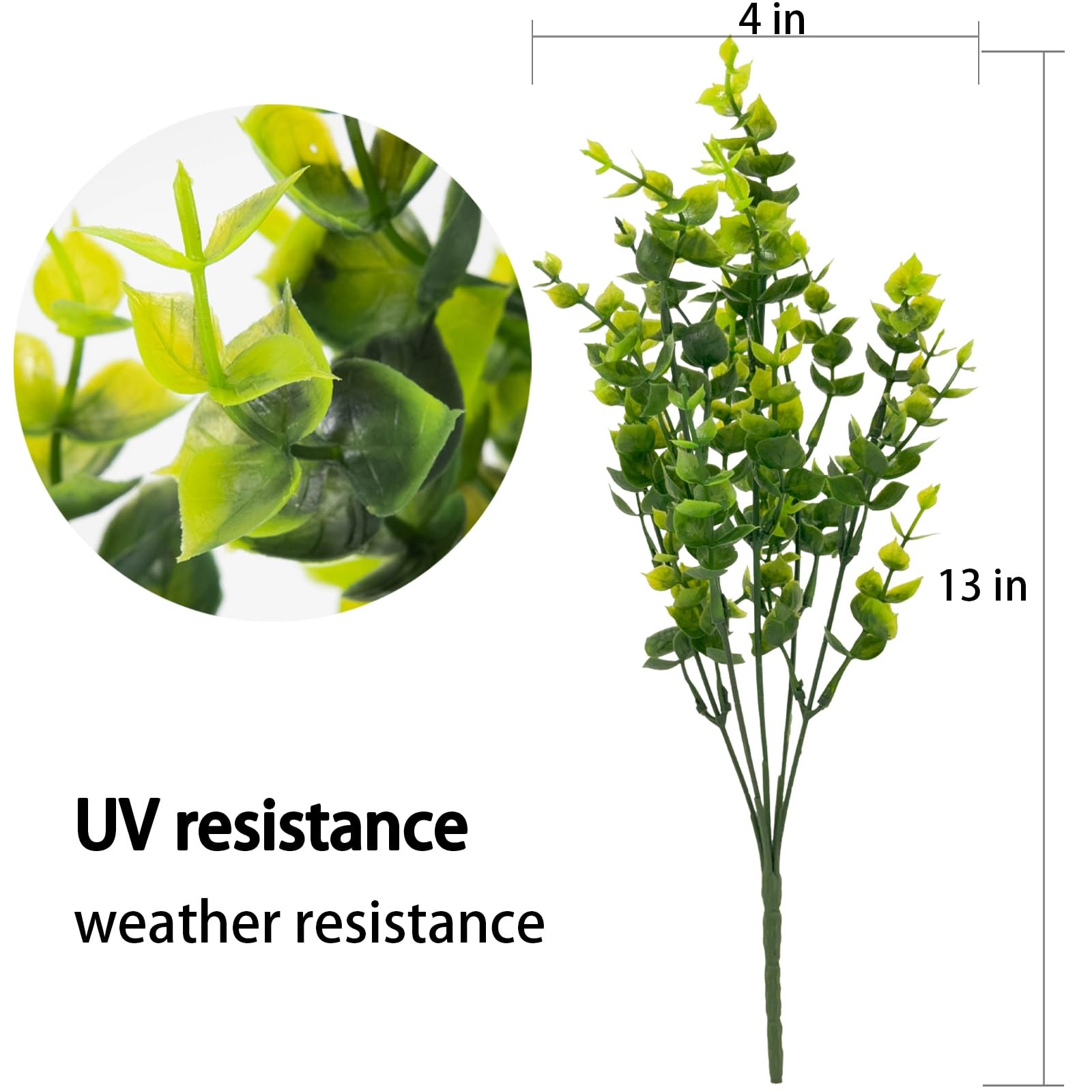 8 Bundles UV Resistant & Non-Fading Artificial Boxwood Shrubs – Fake Greenery Pl