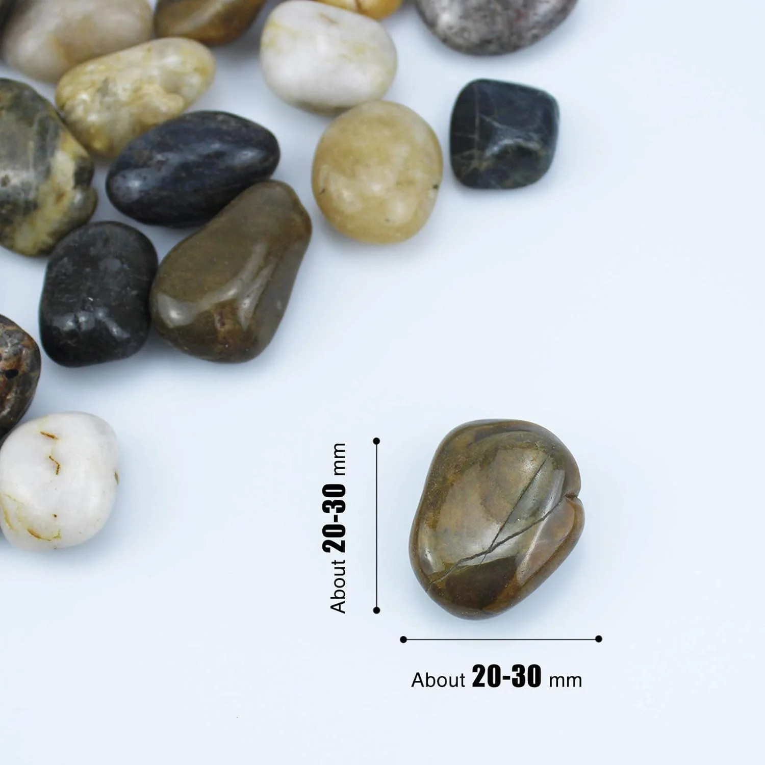 3 lb River Rocks for Succulent Plants,Decorative Rocks Bonsai Garden Pebbles,Aqu