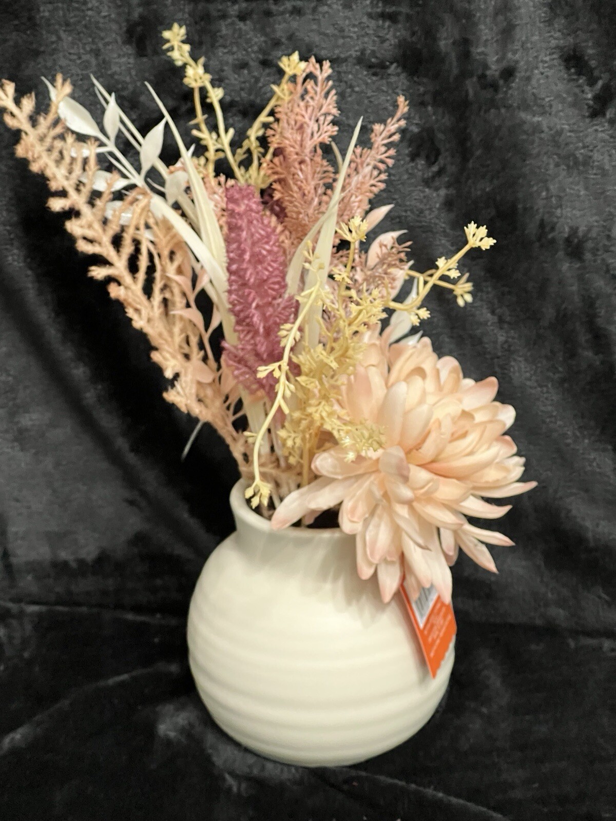 Ashland Spring/Autumn Flower Arrangement In Ceramic Pot NEW W/TAG Neutral 14”x10