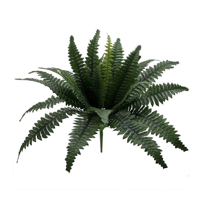 21 Inch Artificial Fern Bush Indoor Decoration Faux Plant Greenery Home Office