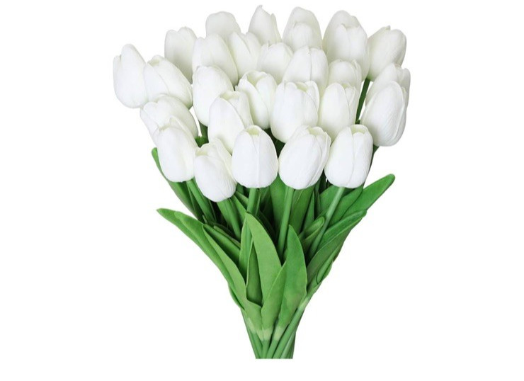 30 Pcs Latex Tulips Artificial Flowers Real Touch Tulips Wedding Deor NEW