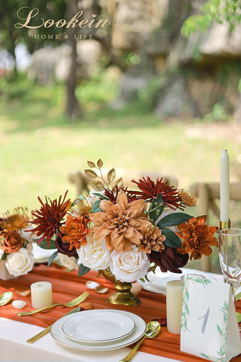 Artificial Flowers for DIY Wedding Decoration Bridal Bouquet Table Centerpieces