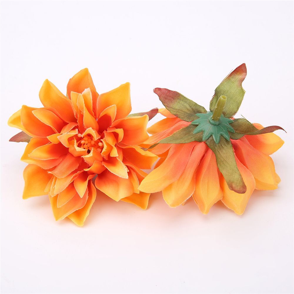 Dahlia Heads Artificial Silk Flowers Wedding Home Decorate Wreath Flower 10-20pc