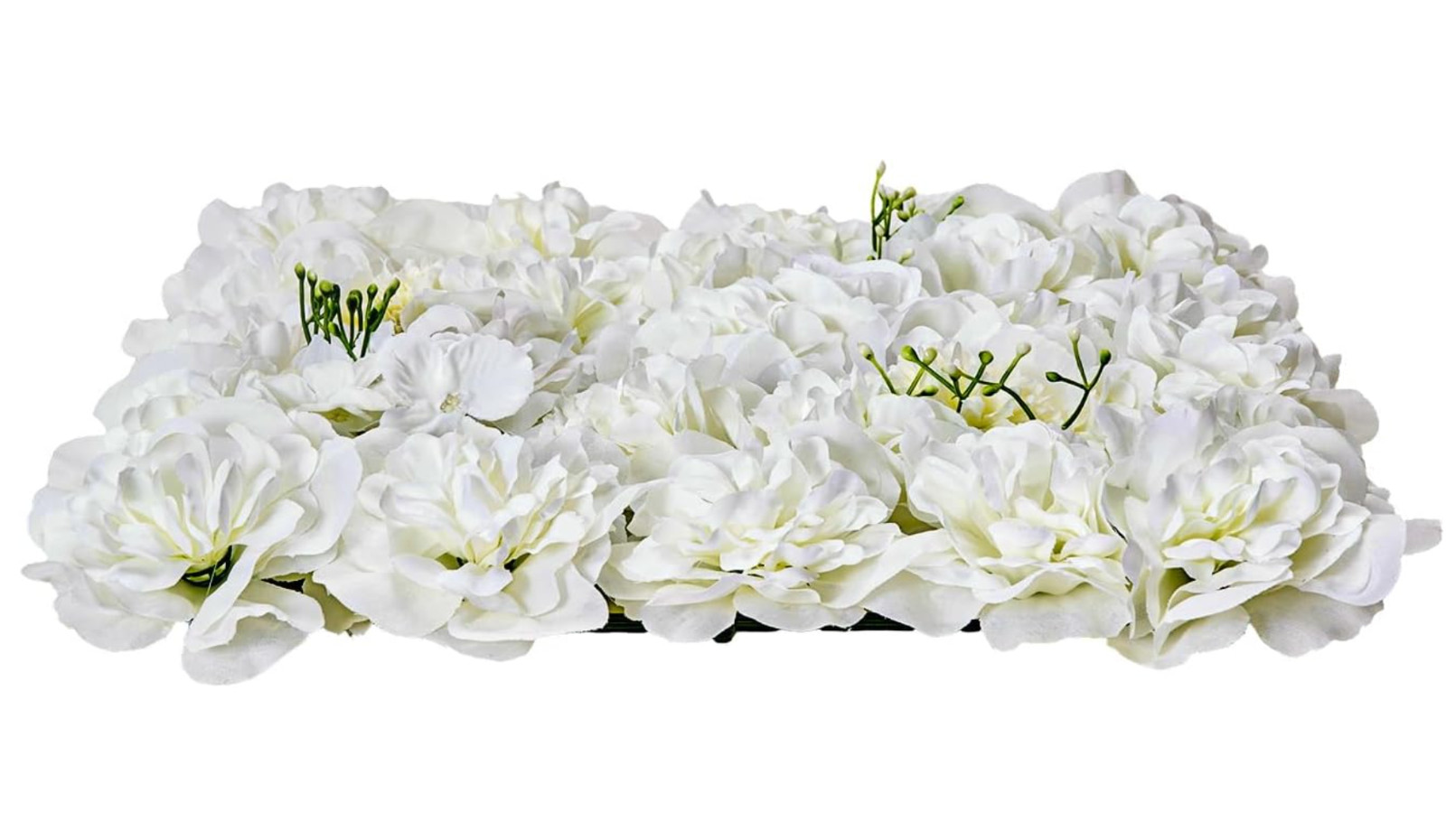 VEVOR 3D Flower Wall Panel – 24 PCS 15 x 15 in Artificial Floral Wall (JNP02102)