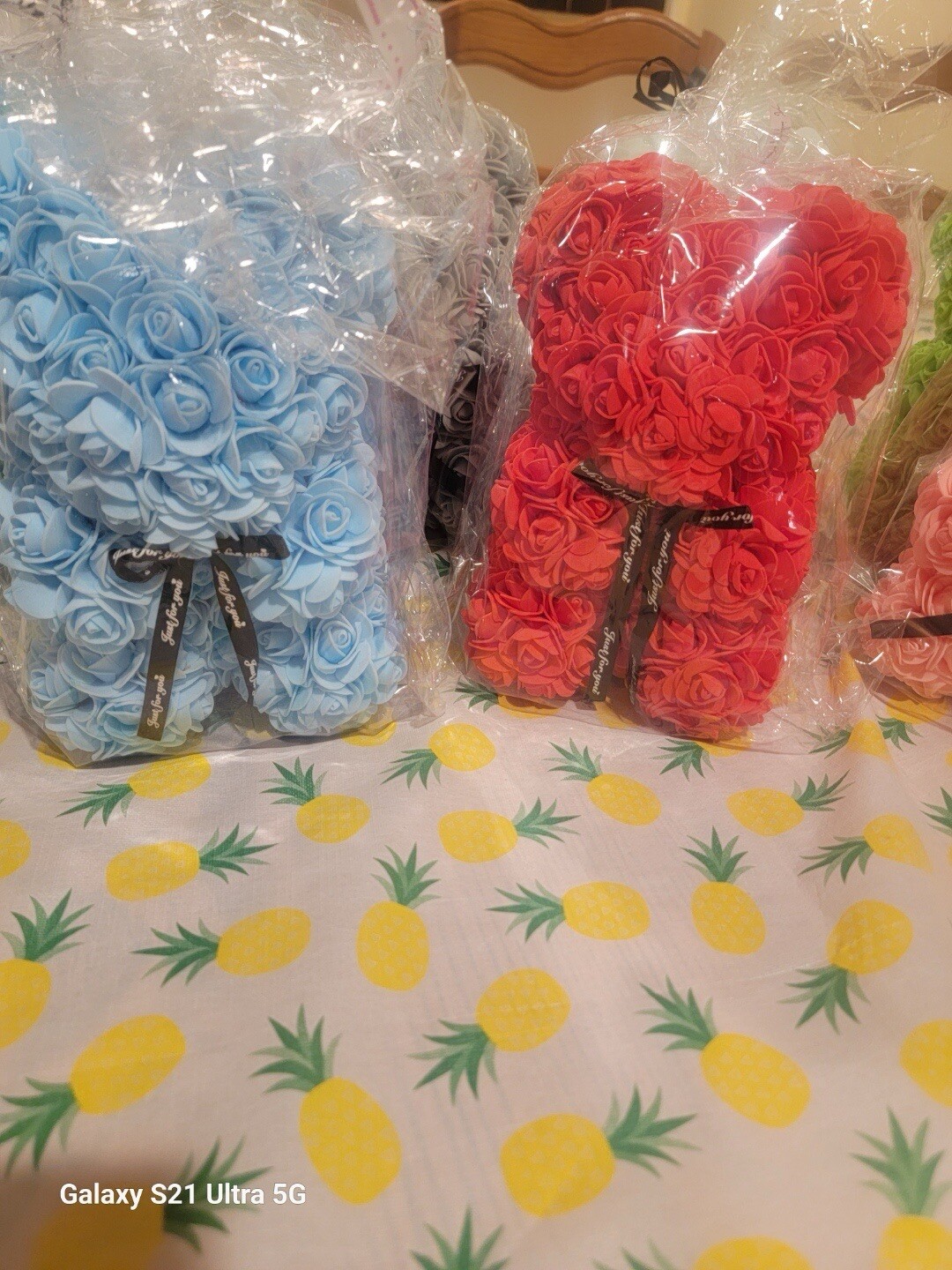 Rose Teddy Bear Floral Foam Romantic Flower Romantic Gift Multiple Colors ￼