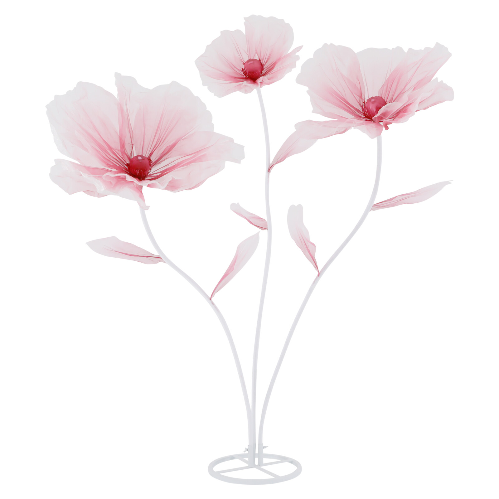 3-Head Artificial Flowers Floral Bridal Wedding Bouquet Home Party Decor