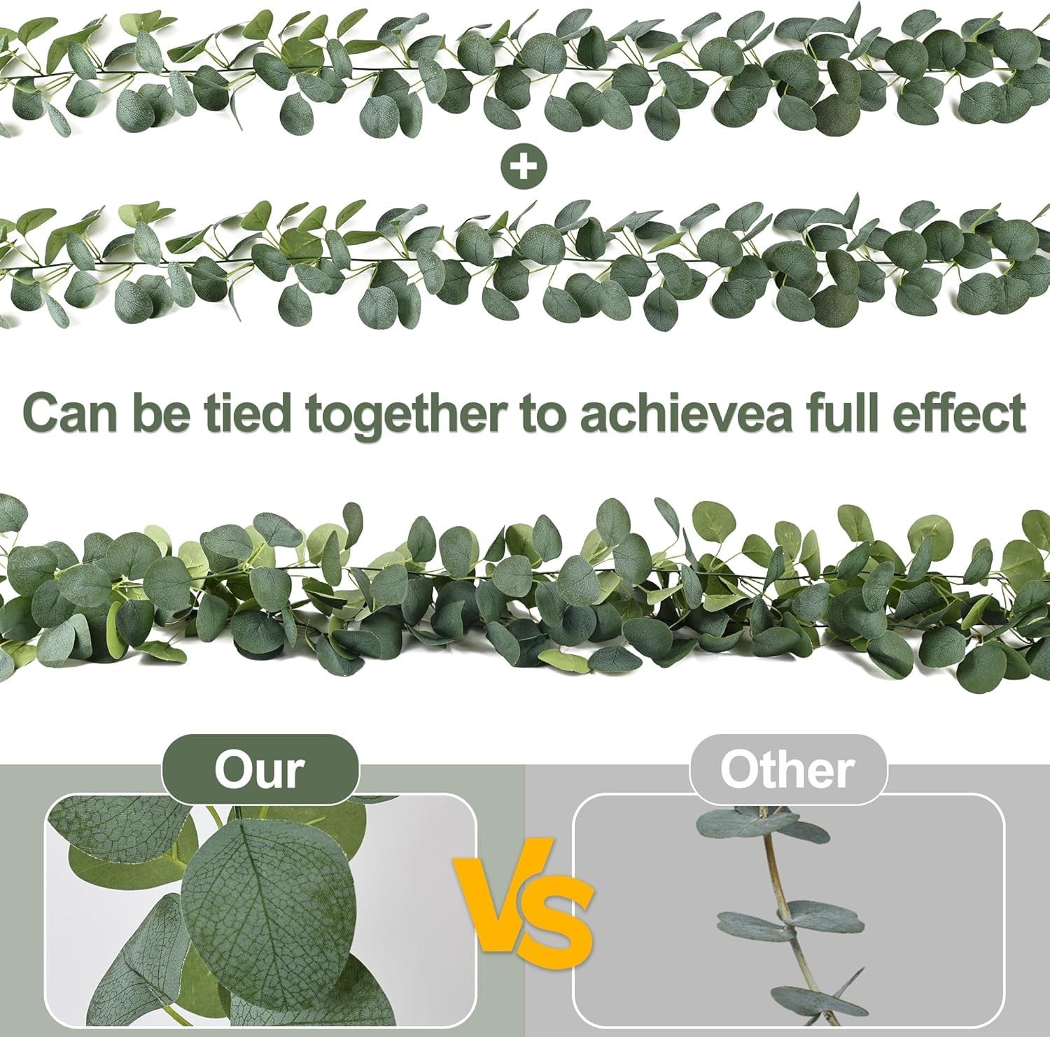 Anyfire 2 Pack 12ft Eucalyptus Garland