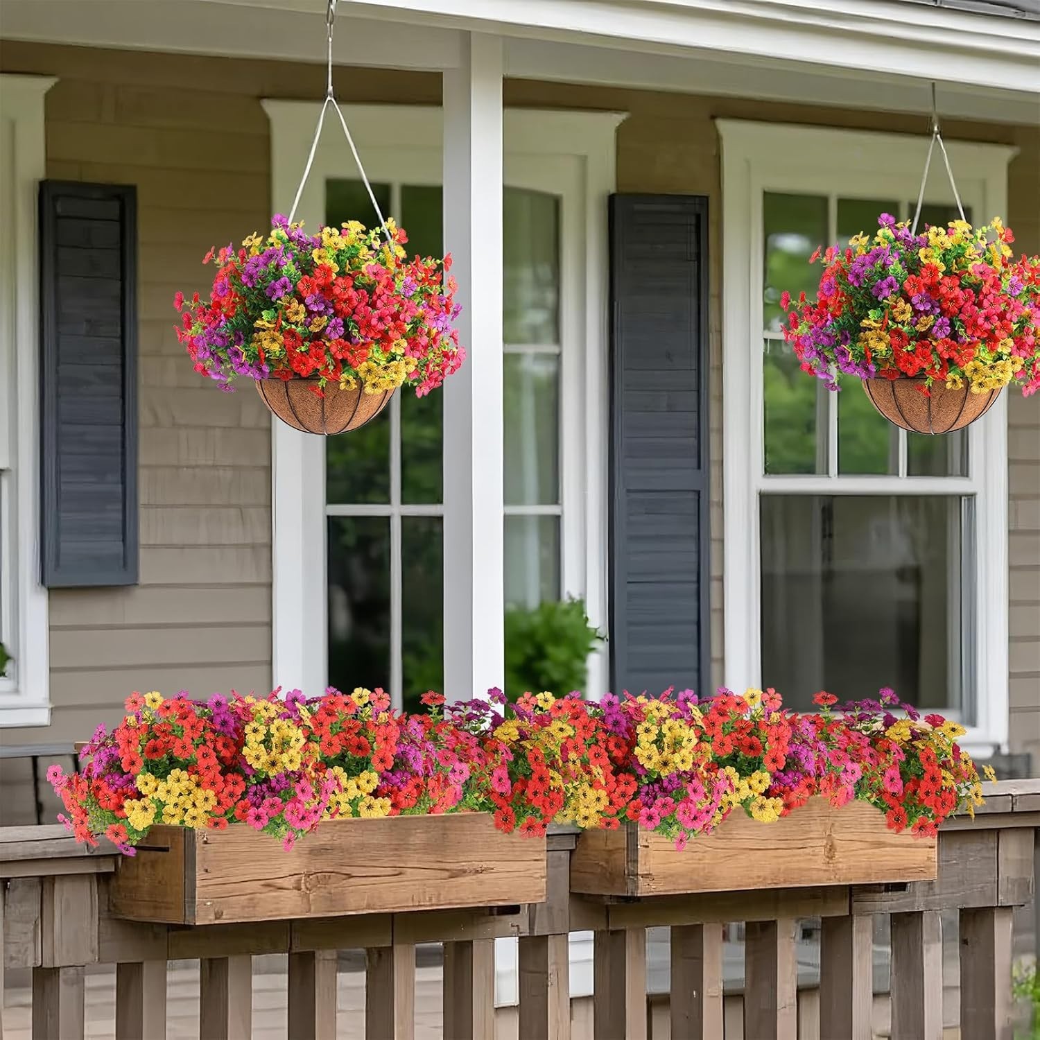 Realistic 18 Pcs Artificial Daisy Flowers – Perfect for -Round Celebrations