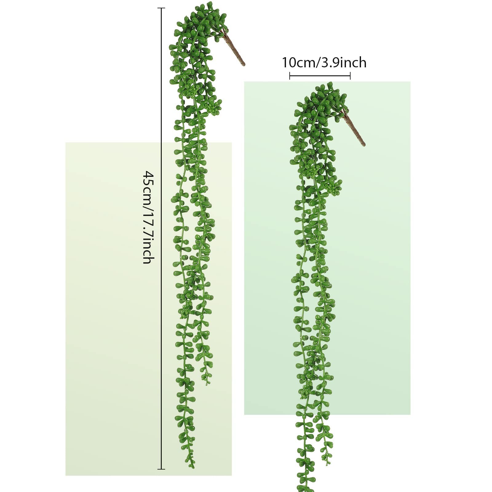 16 Bundles Artificial Hanging Plants Artificial Succulents Fake String of Pea…