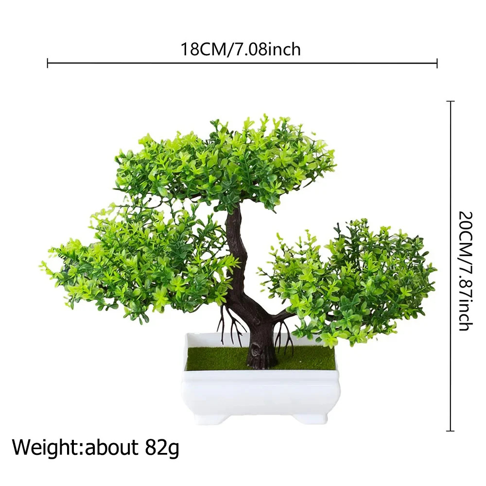 Artificial Plants Decoration Potted Bonsai Small Tree Pot Fake Plant zen garden