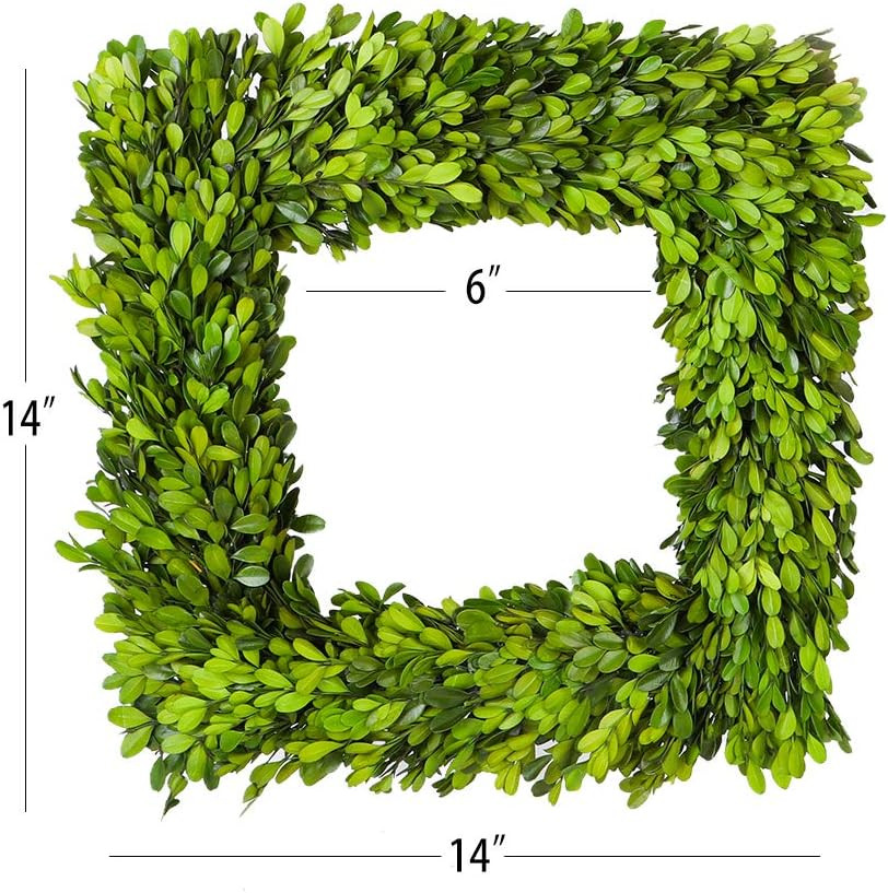 Preserved Boxwood Wreath, Christmas Wreath Wedding Home Decoration, Farmhouse St