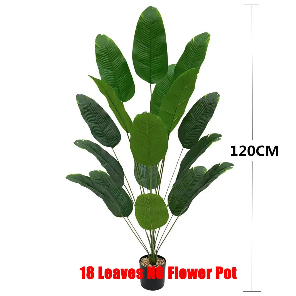 120cm 24 Leaves Artificial Plant Large Tropical Palm Tree Fake Office Decor NEW