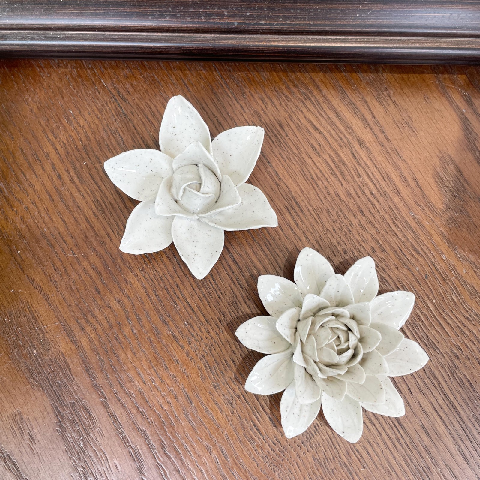 Ceramic Flower Wall Art Decor, Artificial Flower Wall Sculpture,Handmade Cera…