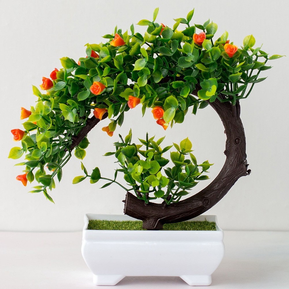 Fake Artificial Pot Plant Bonsai Potted Flowers Home Office Garden Display Decor