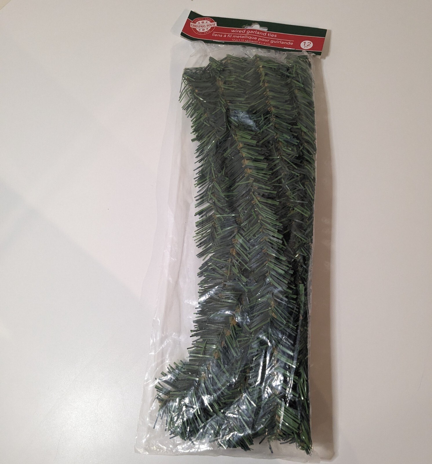 Garland Green Christmas Tree, Holiday Set of 5, 4 New in Package, 1 Loose Piece