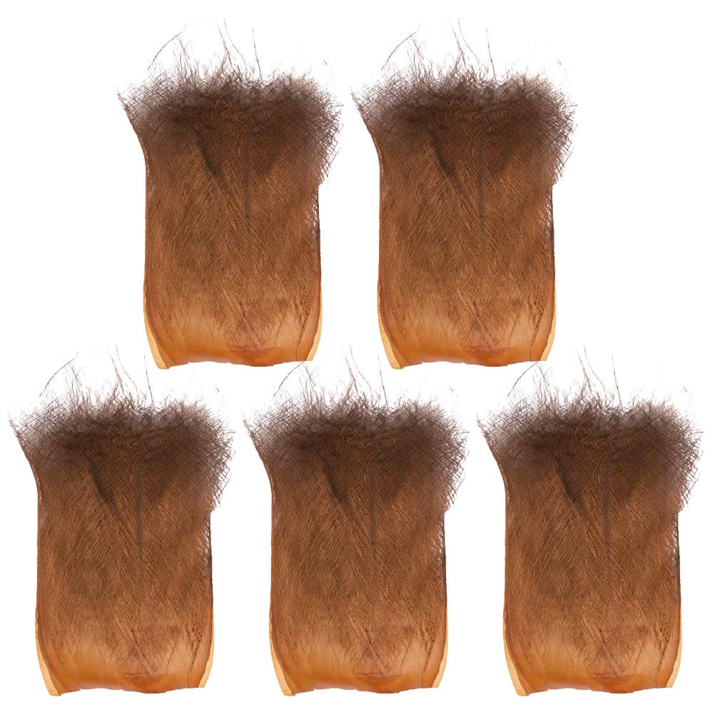 5 Sheets Brown Natural Palm Fiber Garden Decor for and Home Decorations